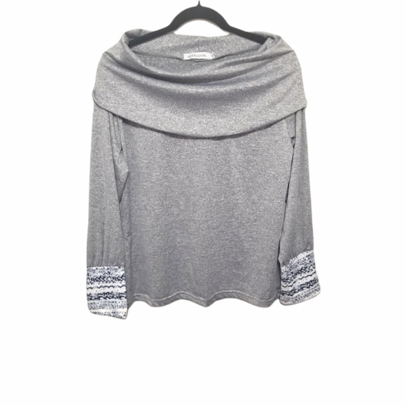 Misslook women top, siz XL ,color gray. - Picture 3 of 7